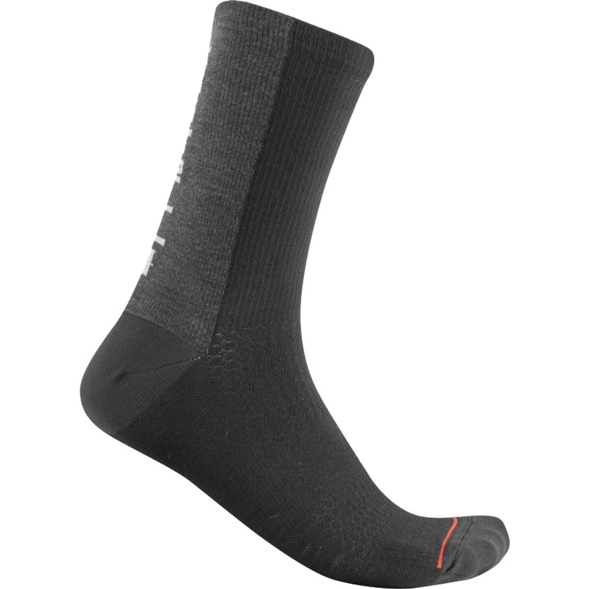 Castelli BANDITO WOOL 18 SOCK - Sort/Grå