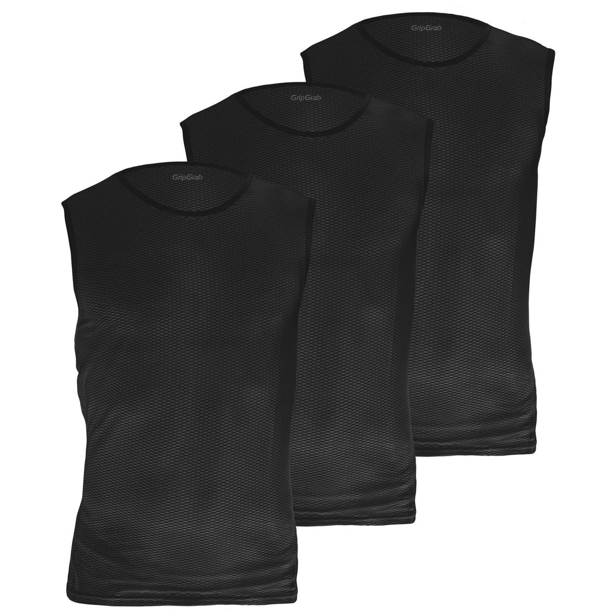 GripGrab Ultralight Ærmeløs Baselayer 3-Pak - Sort