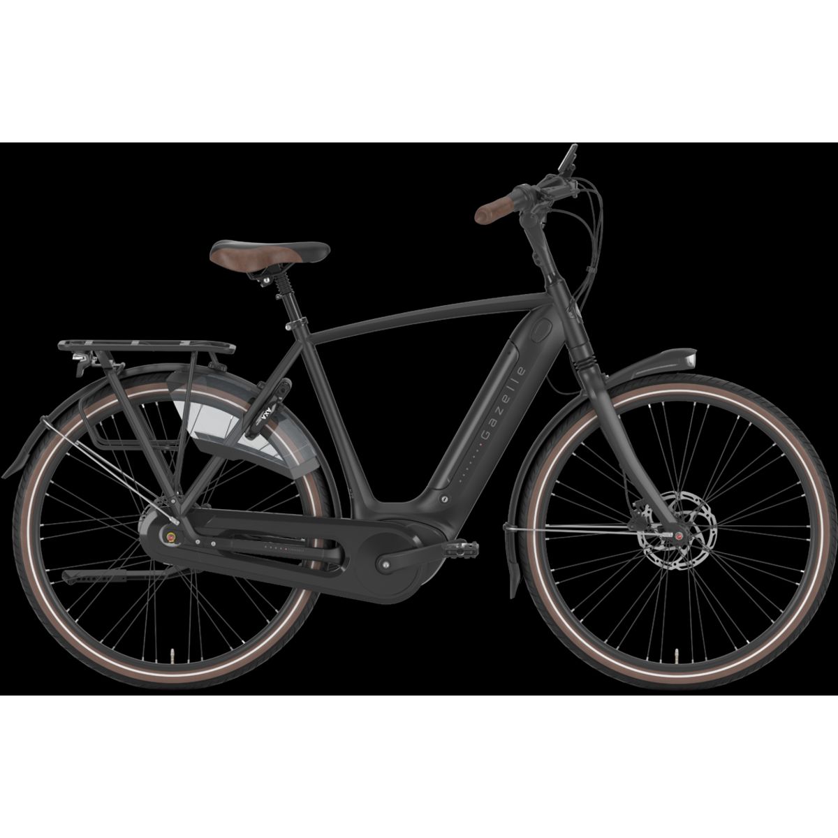 Gazelle Arroyo C8 HMB Elite Herre 2025 - Sort