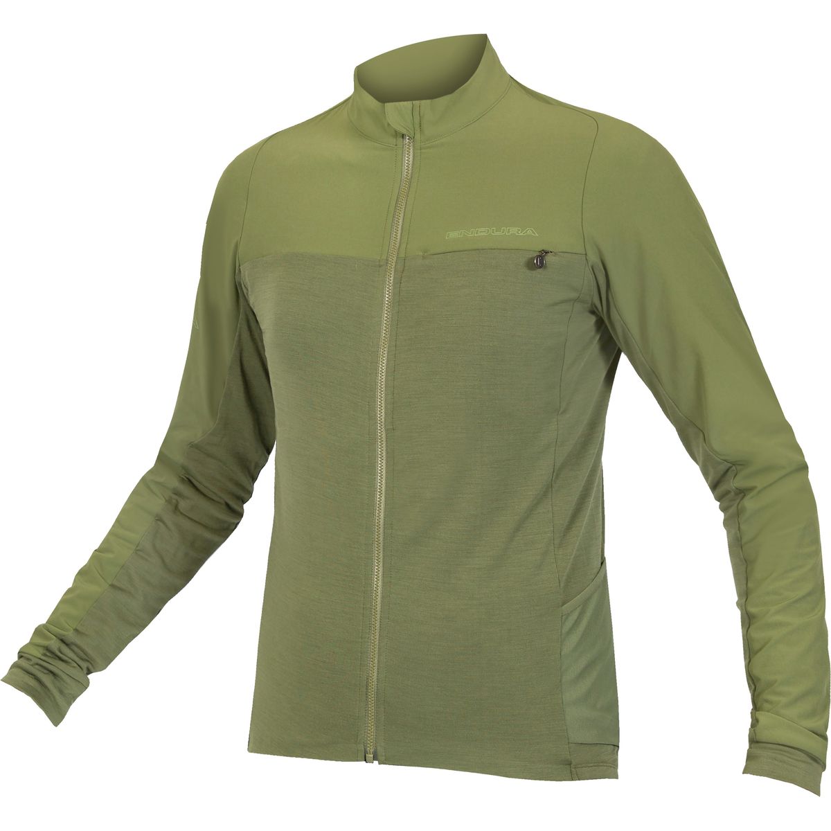 Endura GV500 L/S Gravel/MTB Jersey - Olive Green