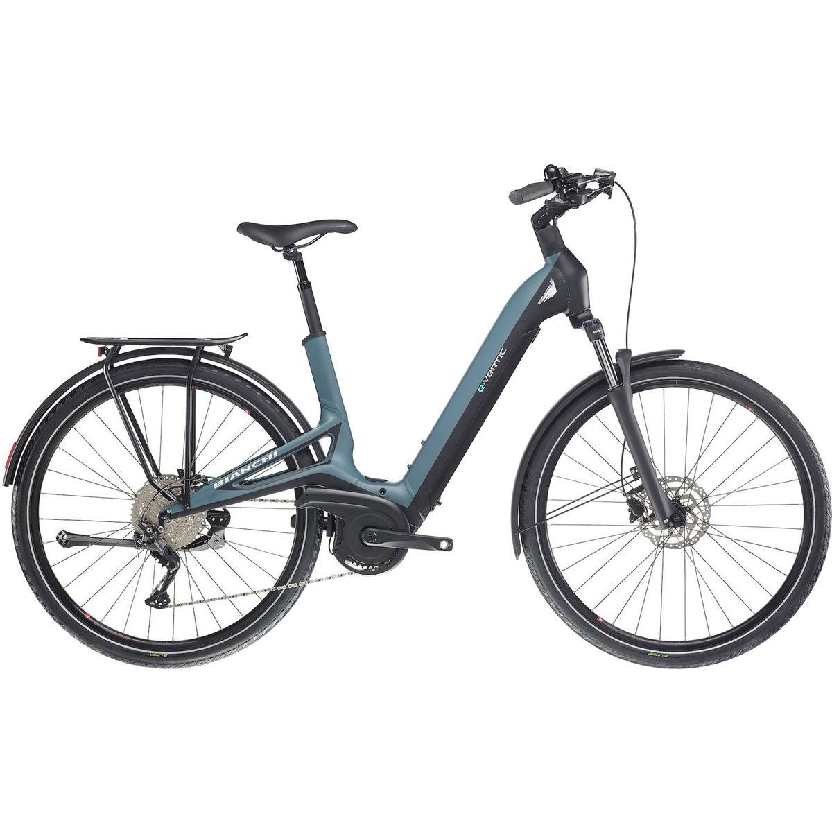 Bianchi E-Vertic C-Type 9g Bosch Dame 2023 - Sort/blå