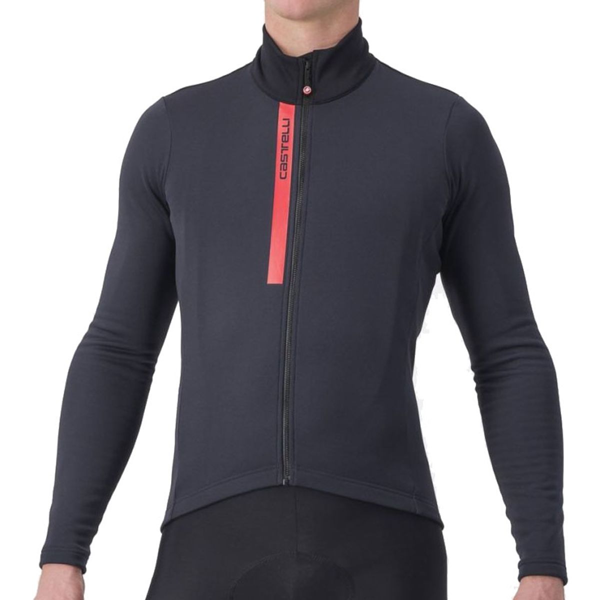 Castelli ENTRATA THERMAL JERSEY Længærmet - Sort