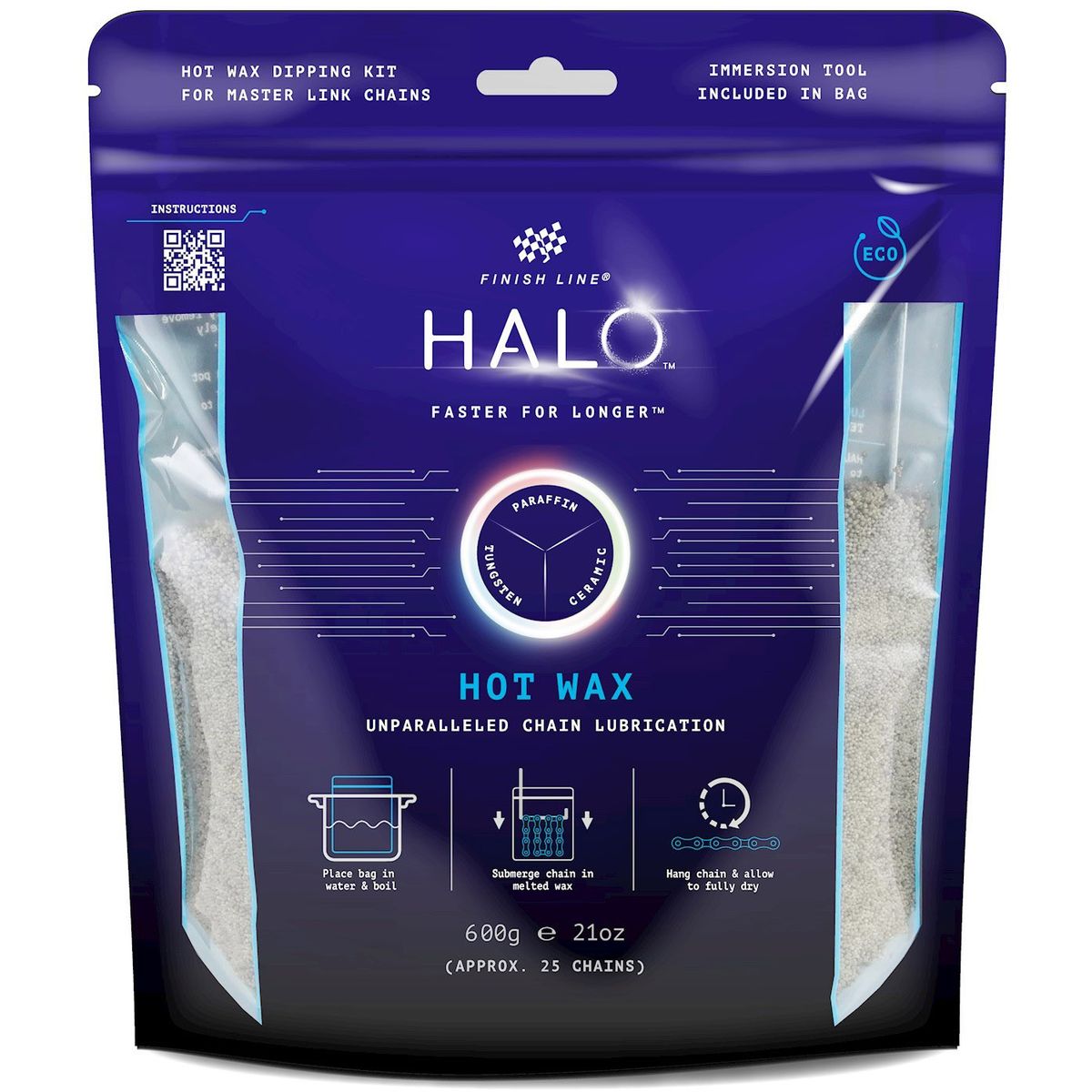 Finish Line HALO Hot Wax granulat 600g pose