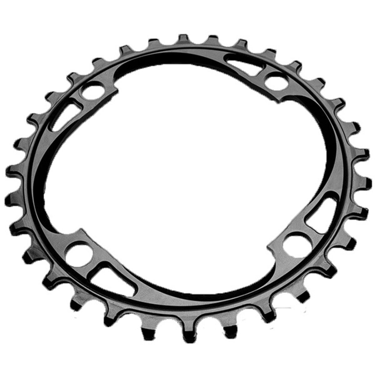 AbsoluteBlack Chainring Singlespeed 28T Ø64 mm - (1x10/11/12) - Sort