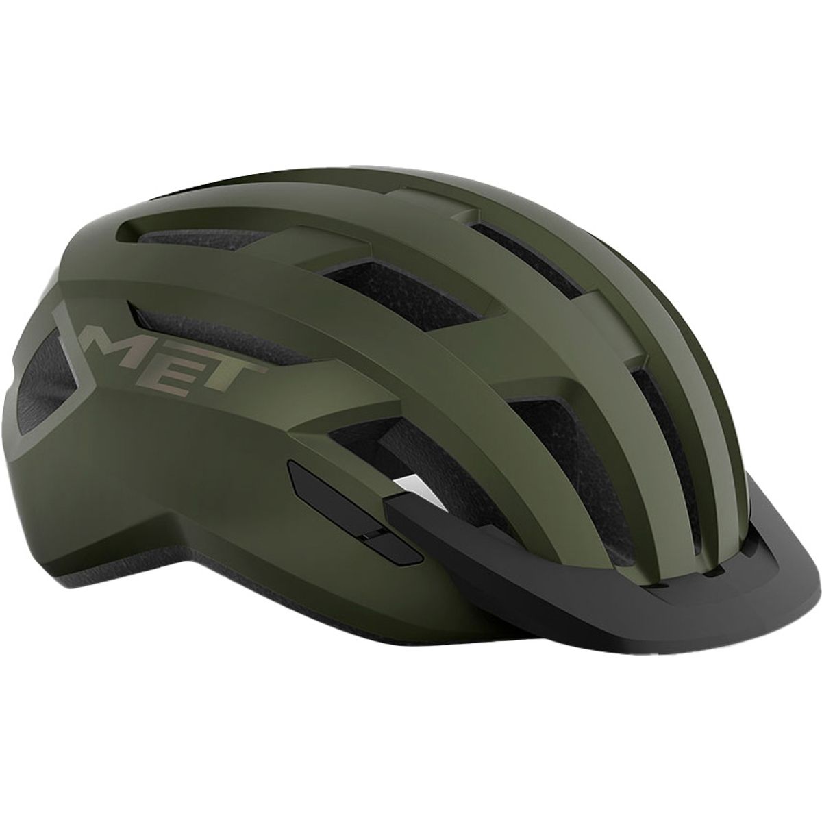 MET Helmet m. LED lys Allroad MIPS - Grøn