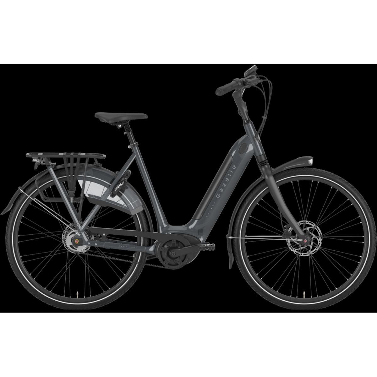 Gazelle GRENOBLE C5 HMB Belt 500wh Dame 2022 - Grå