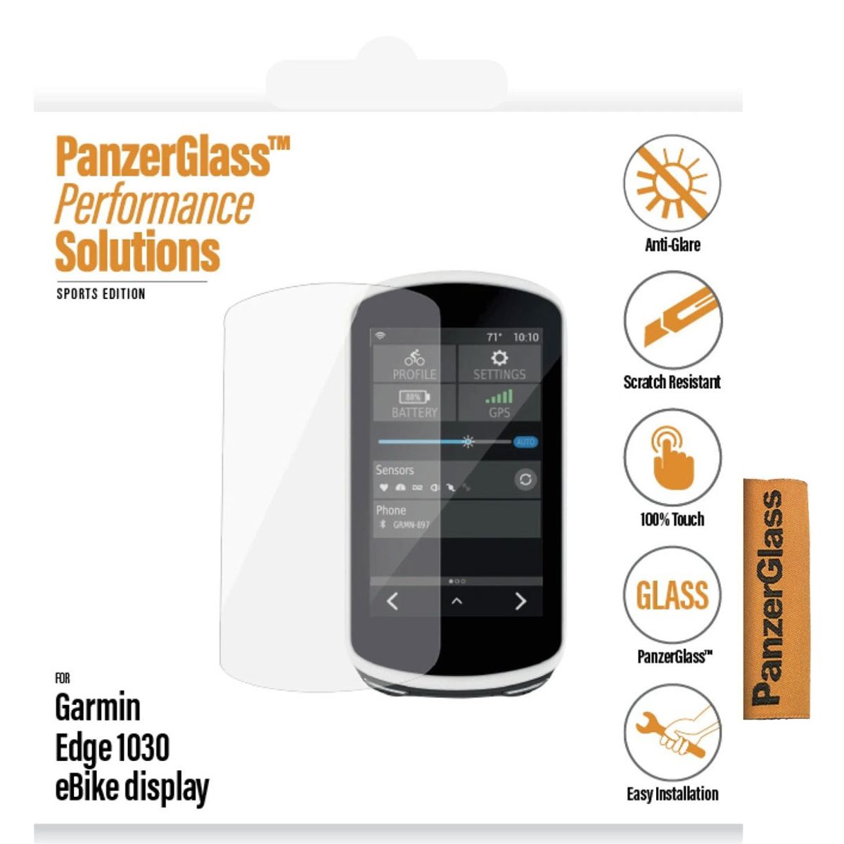 Panzerglass Garmin Edge 1030 Anti-Glare beskyttelselsglas