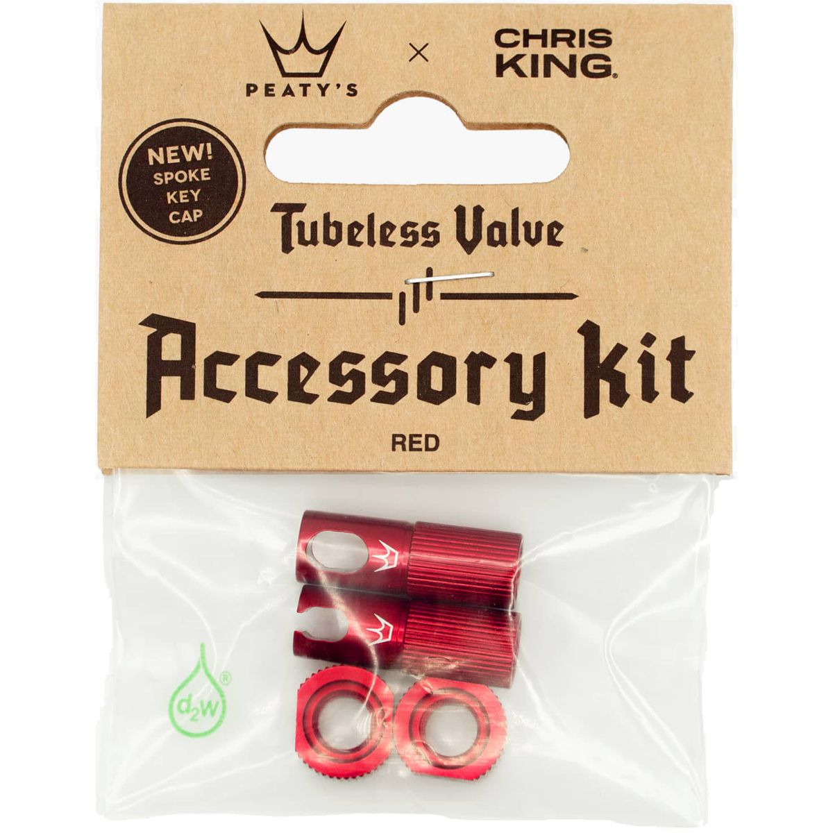 Peaty's x ChrisKing Tubeless Valves Kit - Red