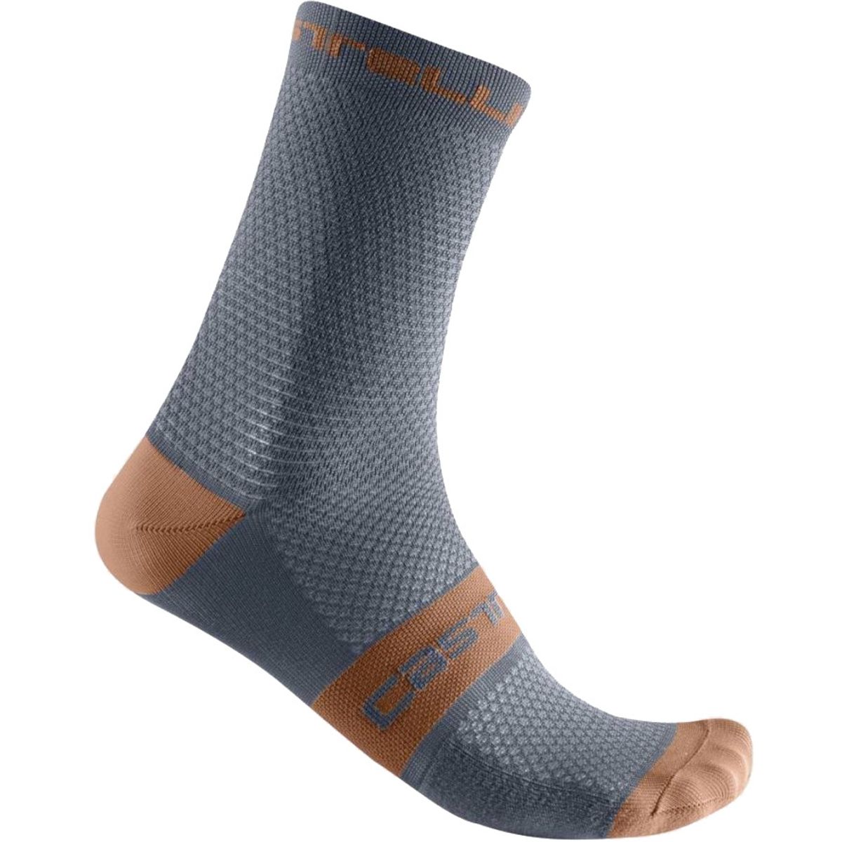 Castelli SUPERLEGGERA T 12 SOCK - Steel Blue/Bronze