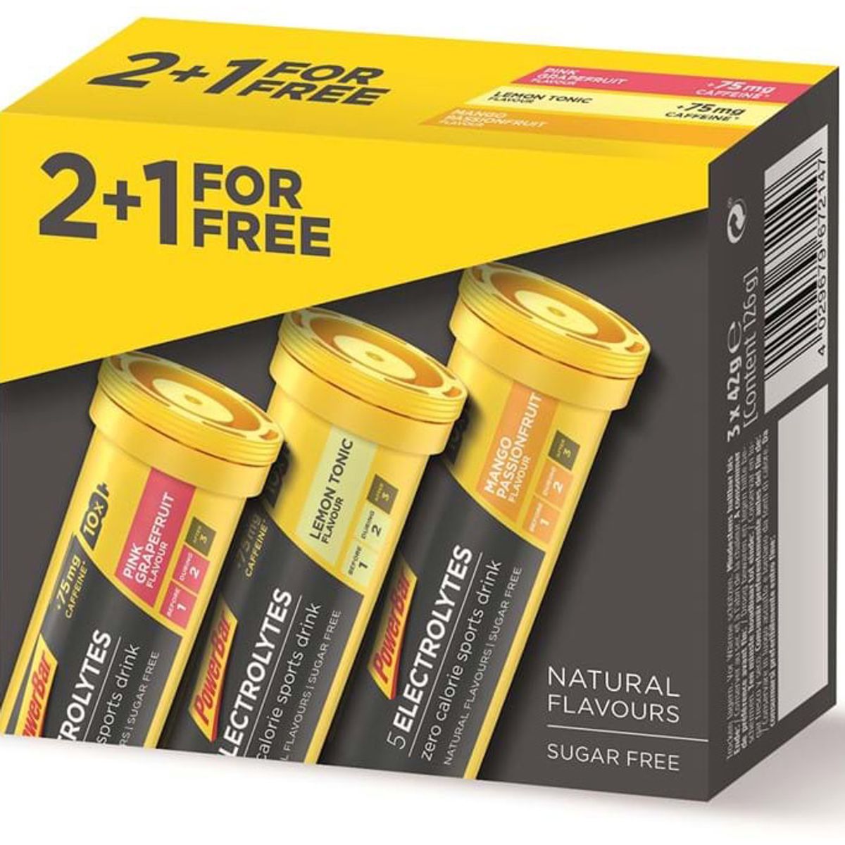 PowerBar Electrolytes Mango/Lemon/Pink grape 2in1