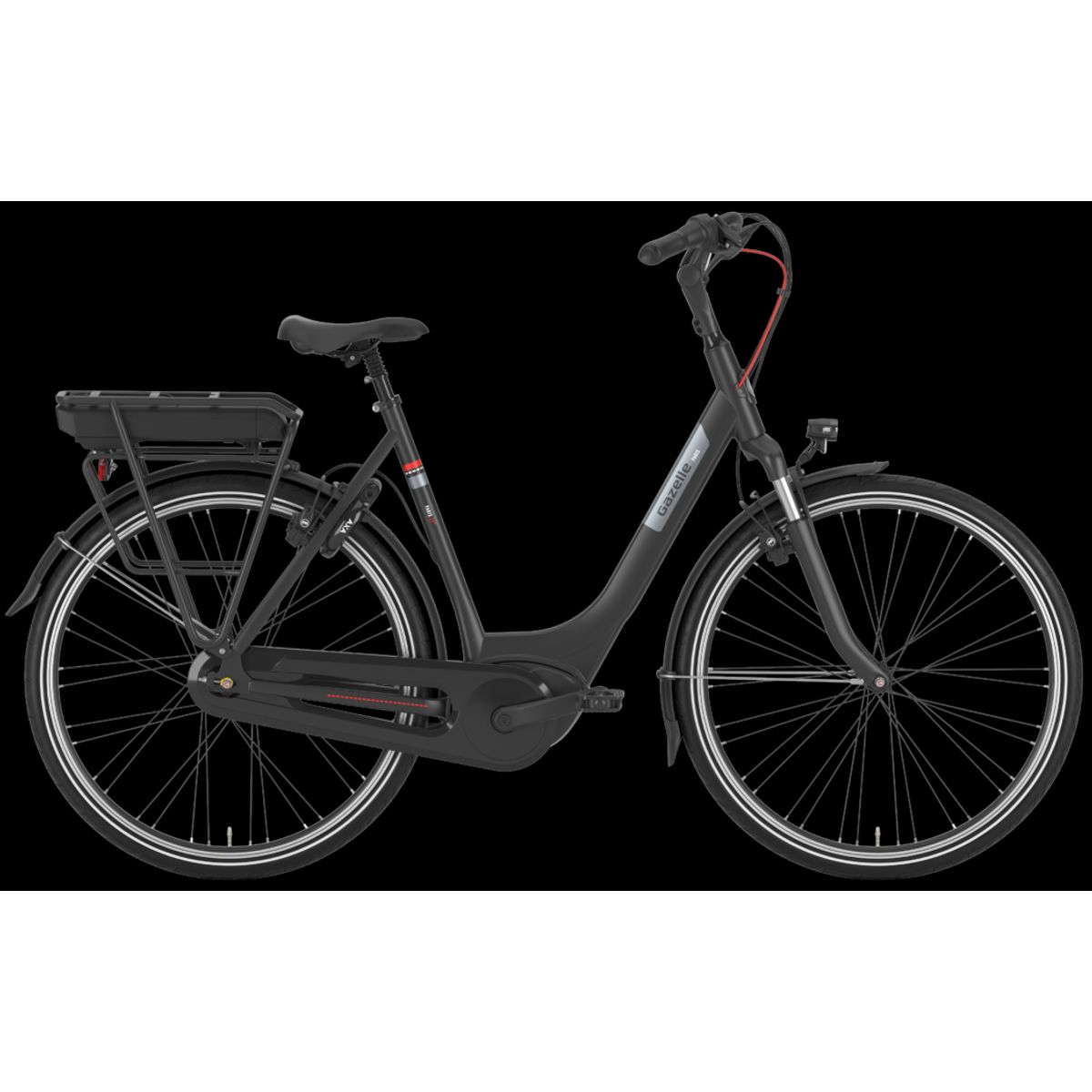 Gazelle Paris C7+ HMB 400wh Dame 7g 2022 -Sort