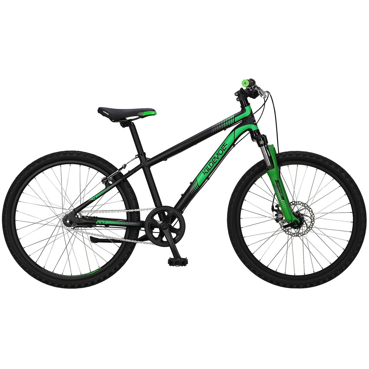 Kildemoes Intruder MTB 7g 24" Dreng 2023 - Sort