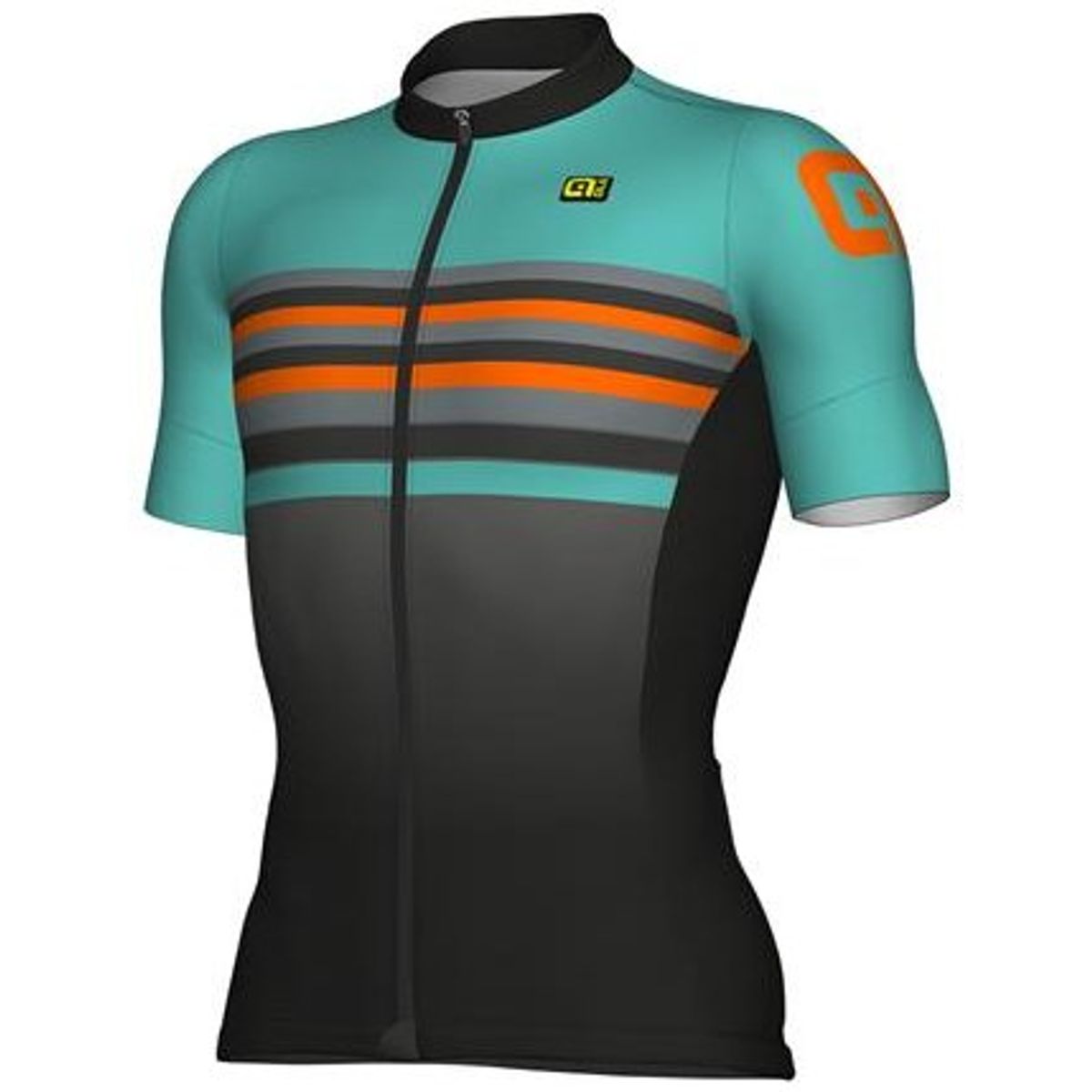 Alé Jersey Stripe Formula 1.0 - Turkis/Sort