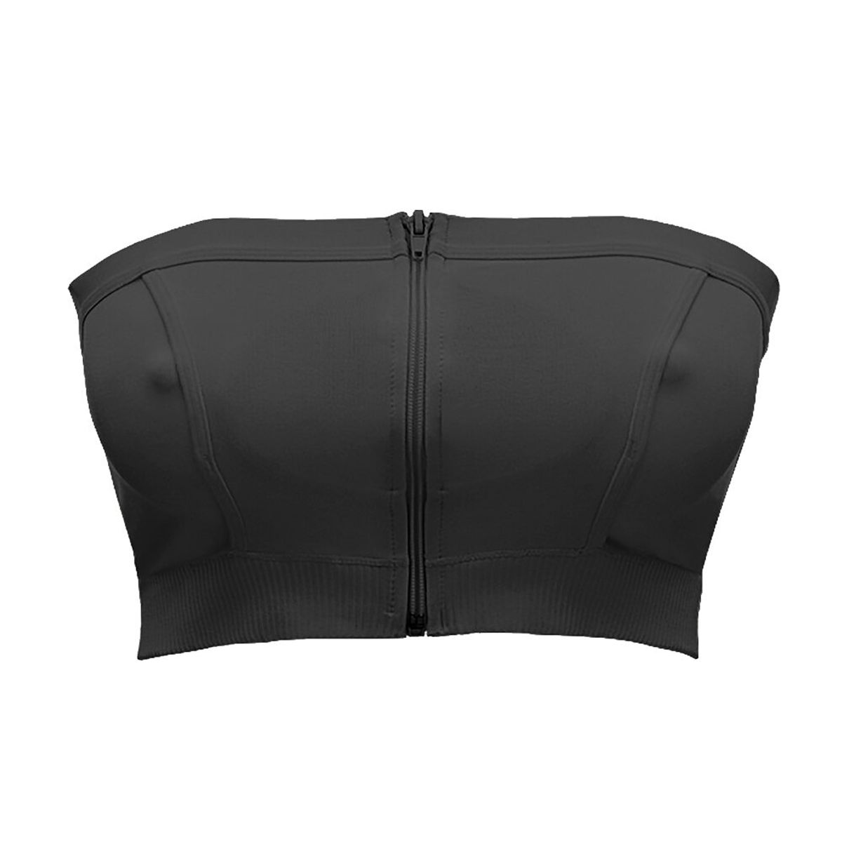 Hands-free pumping bustier sort S