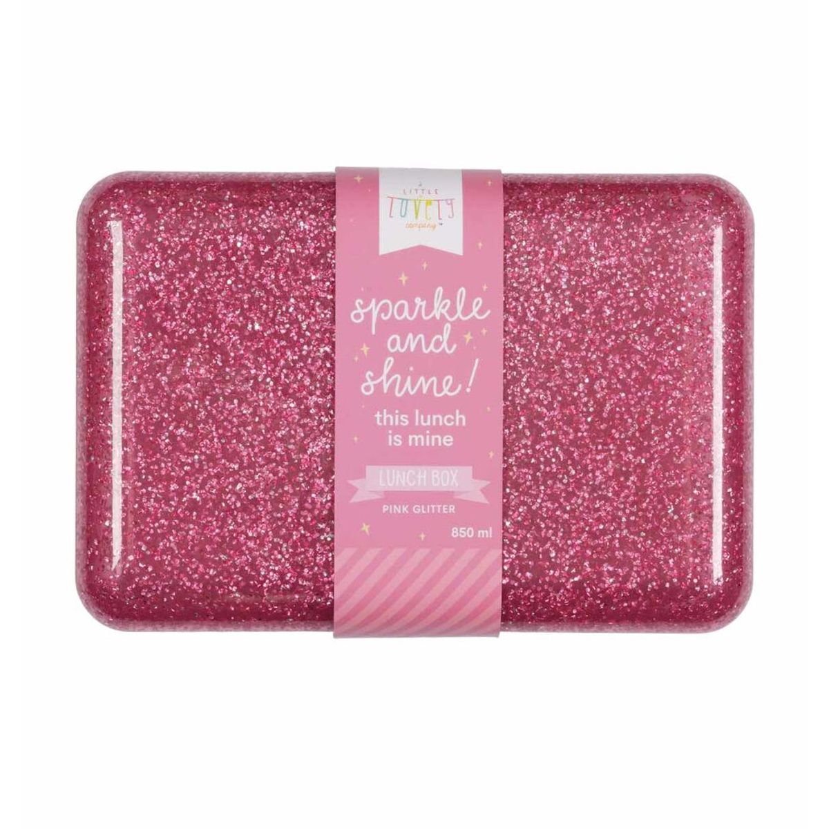 Lunch box - glitter pink