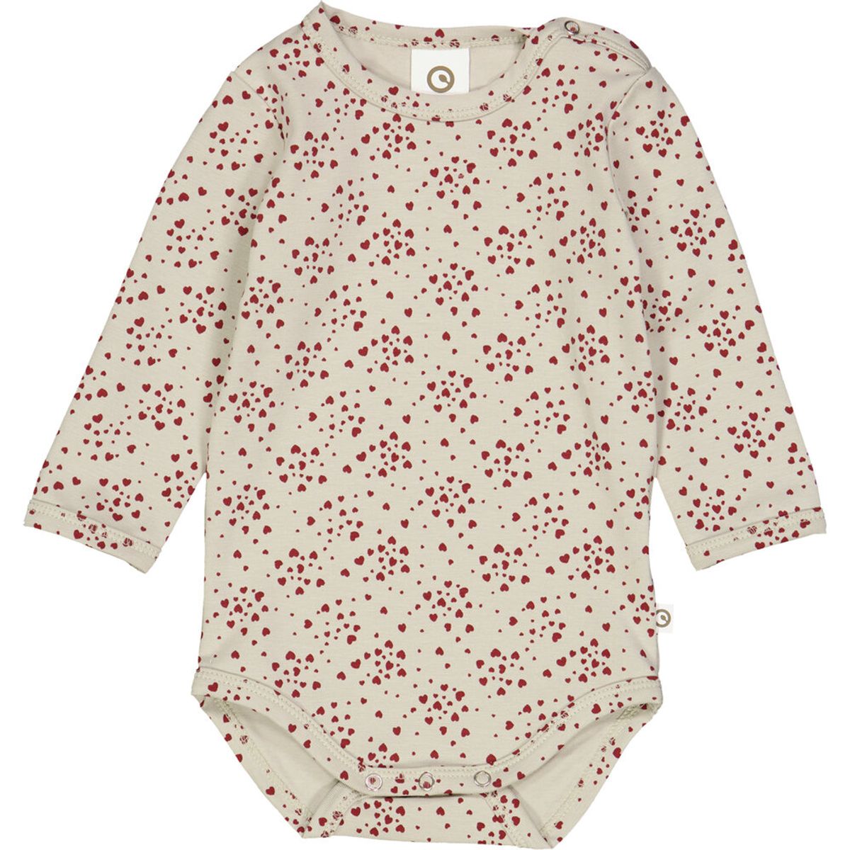 Love body med hjerte print - Soft green/ Cabernet - 92