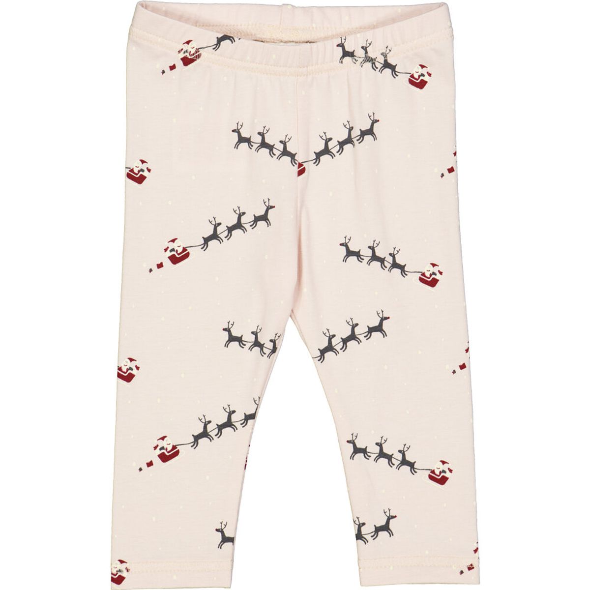 SANTA leggings med juleprint - Nightingale/ Cabernet/ Balsam cream - 86