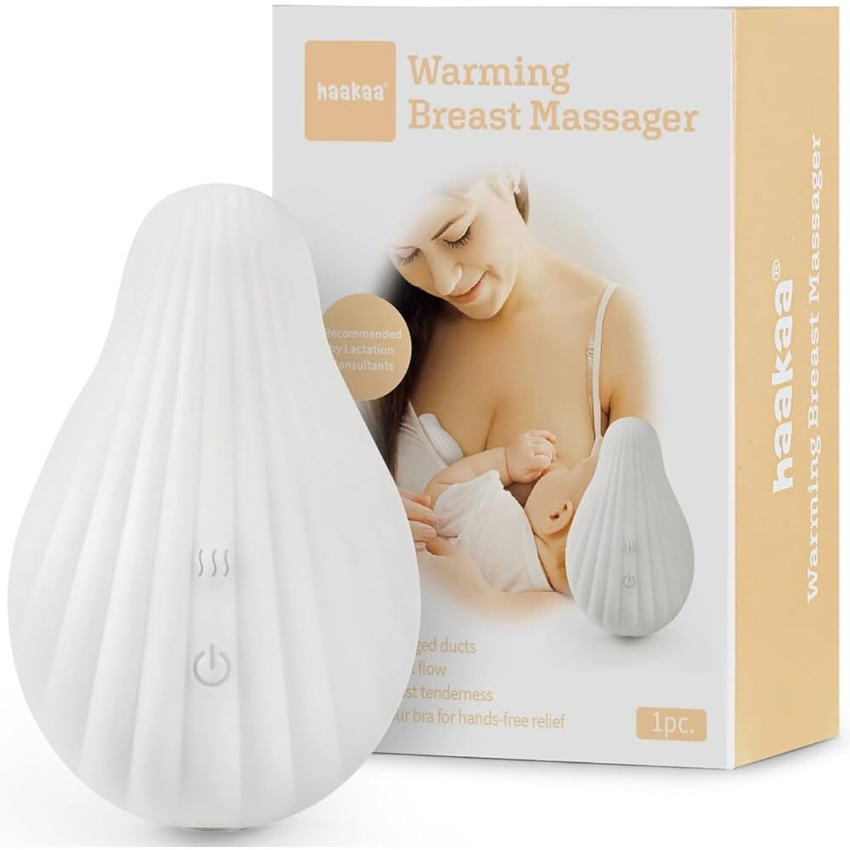 Varmende musling massager