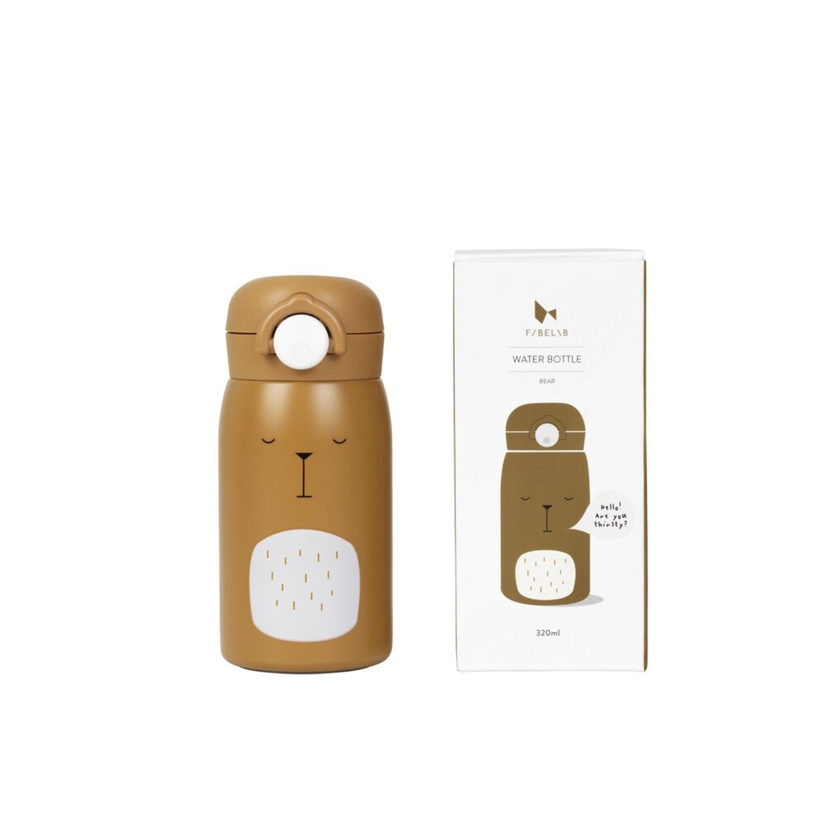 Water bottle - Small - Bear - Ochre