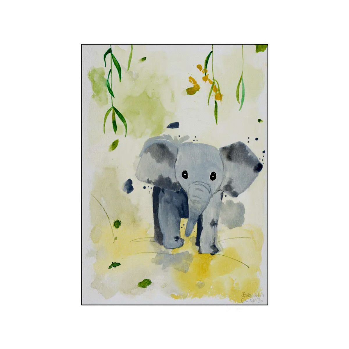 Plakat Baby Elefant A3