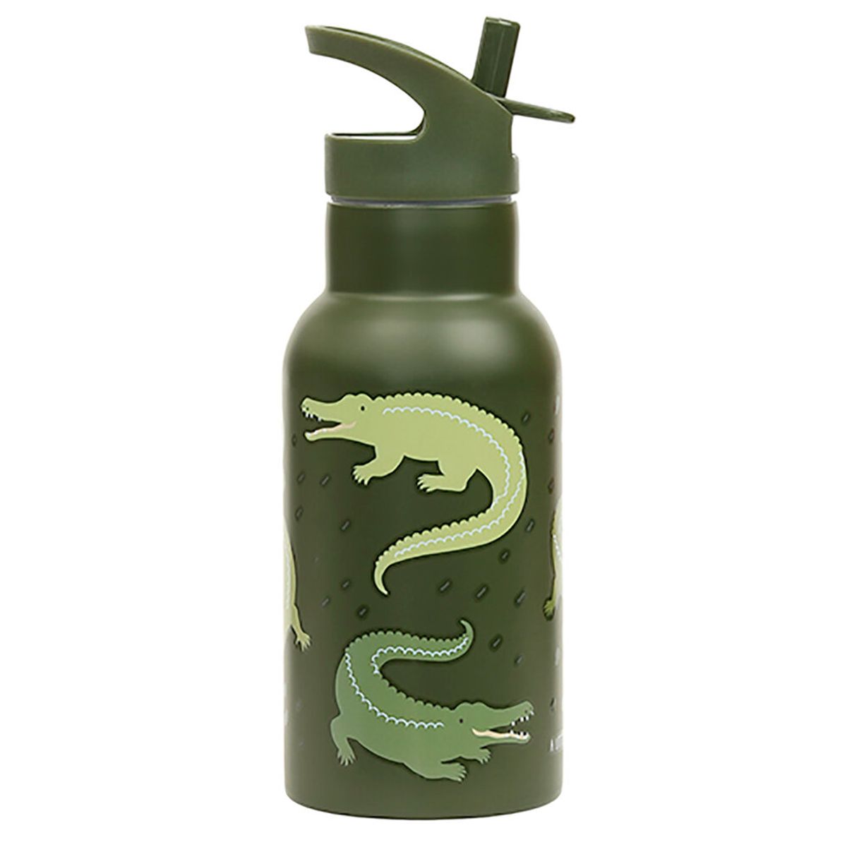 Stainless steel drink bottle: Crocodiles