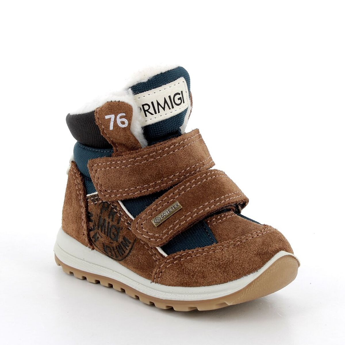 Sneakers waterproof - CUOIO/PETROLIO - 27