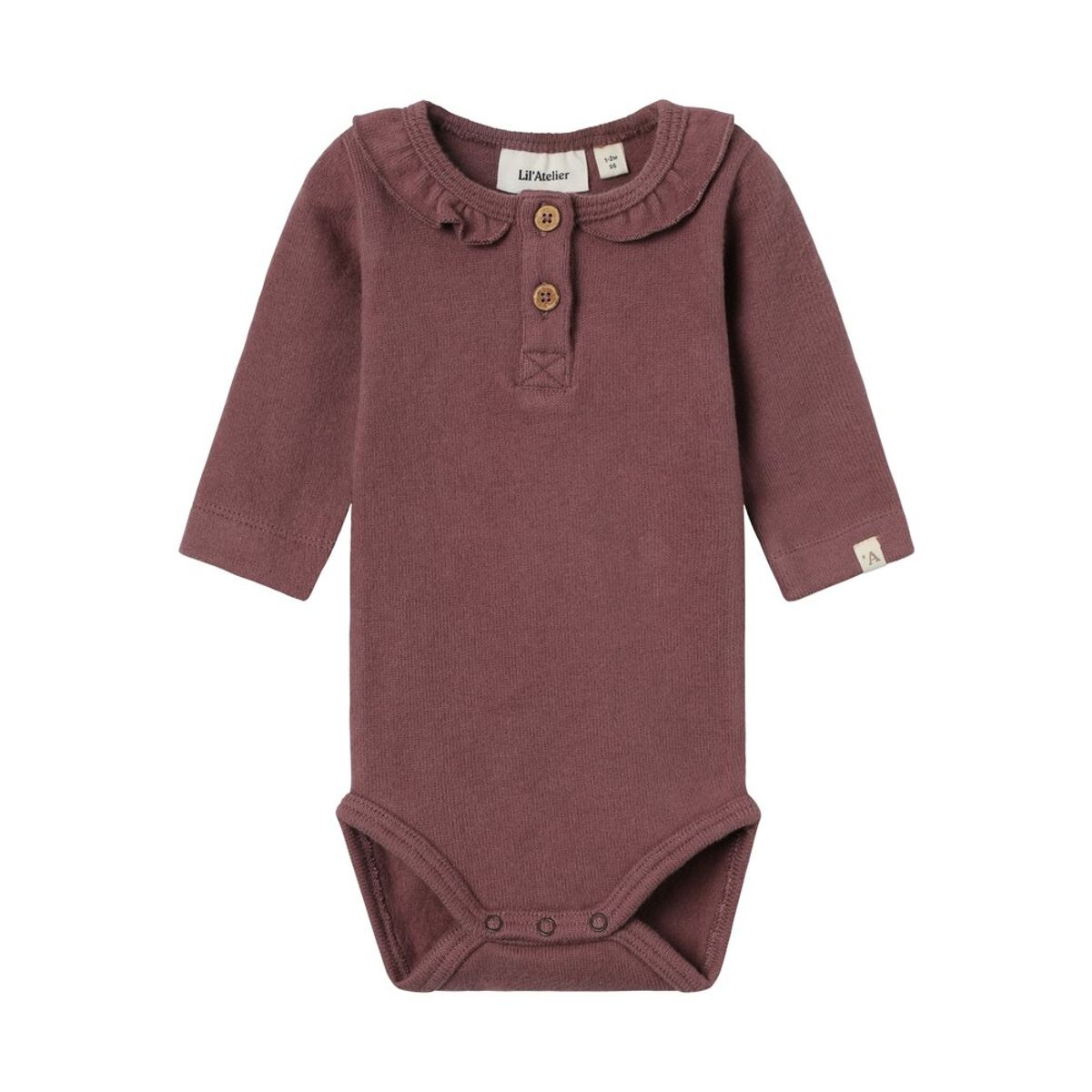 Thoro langærmet slim body - ROSE BROWN - 74