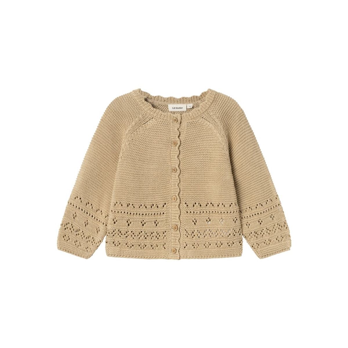 Osanna langærmet strikket cardigan - IRISHCREAM - 92