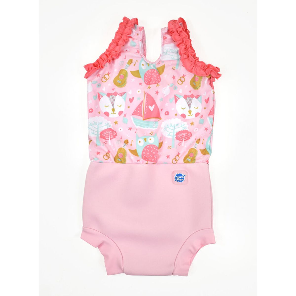 Happy nappy costume - Owl & Pussycat Pink - 12-24 MDR.