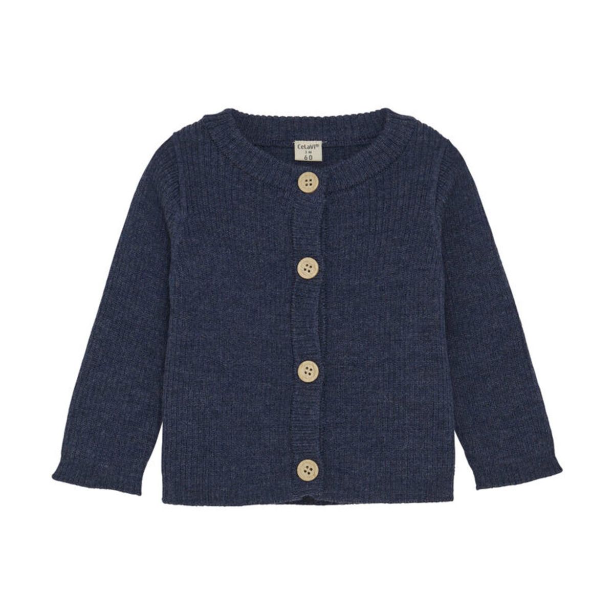 Cardigan - Knitted - Naval Academy Melange - 70