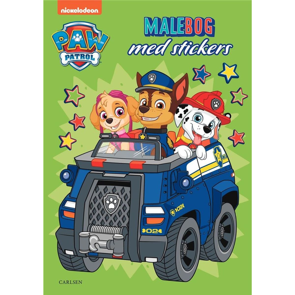 Paw Patrol malebog med stickers