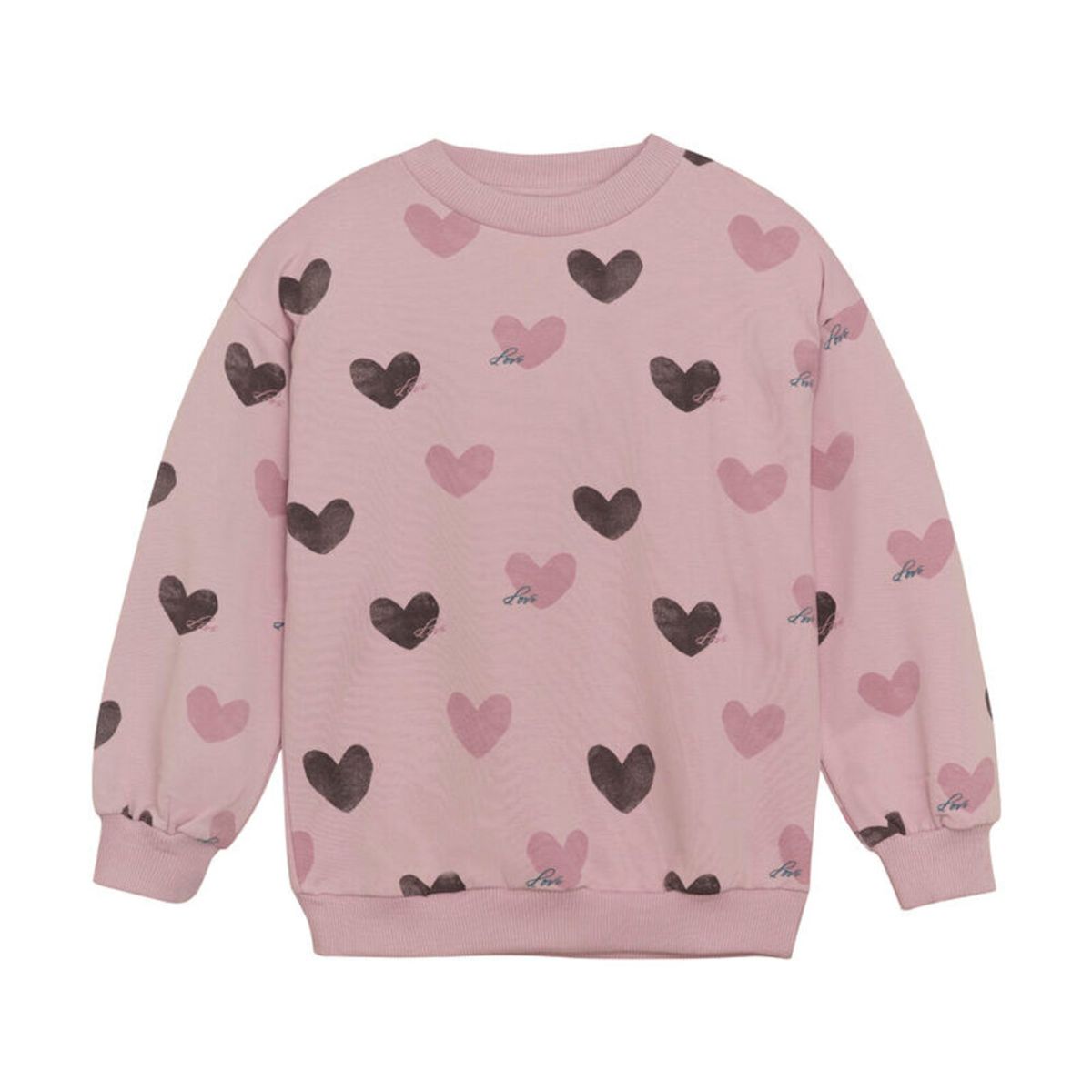 Sweatshirt langærmet AOP - Dawn Pink - 104