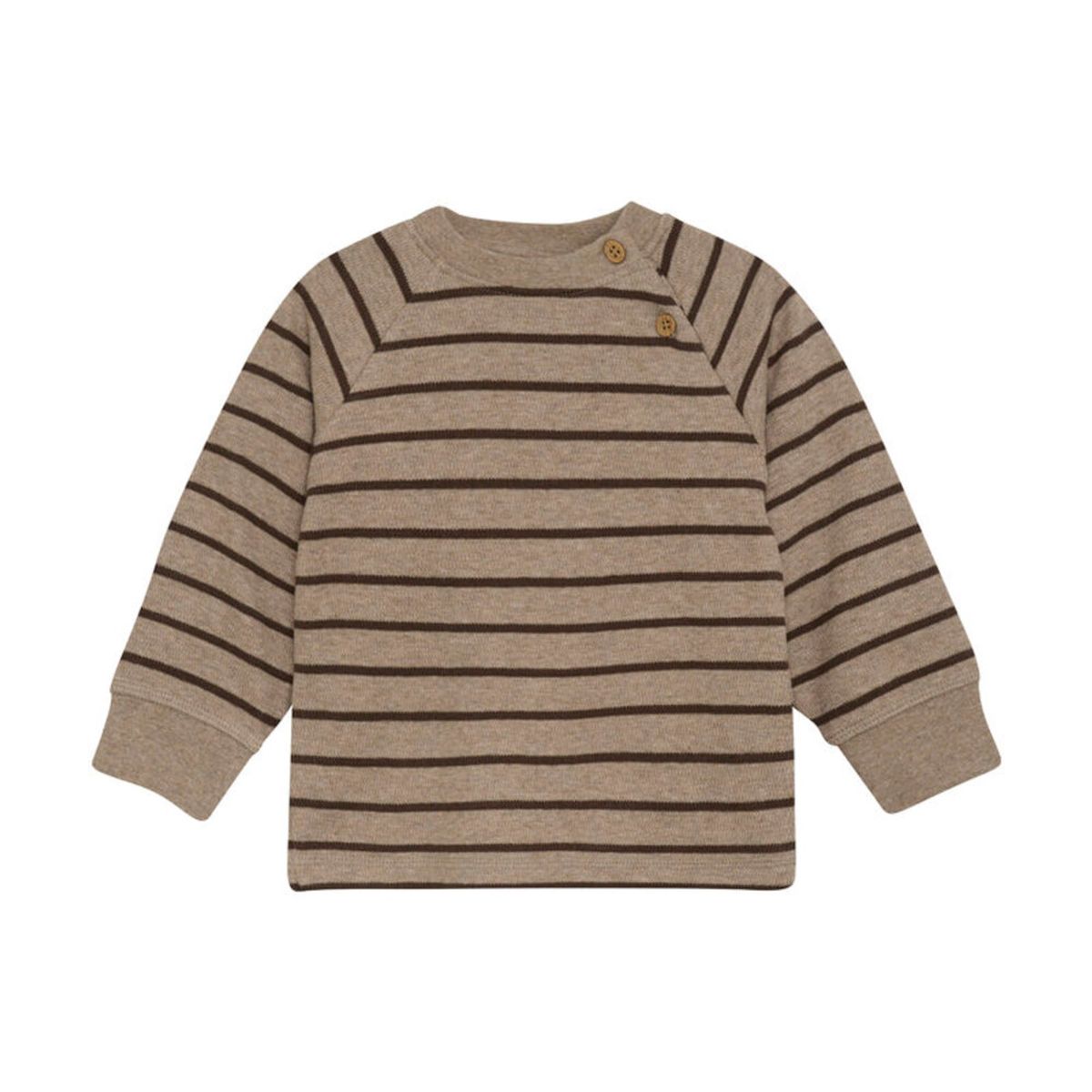 Sweatshirt langærmet Stripe - Pine Bark - 68