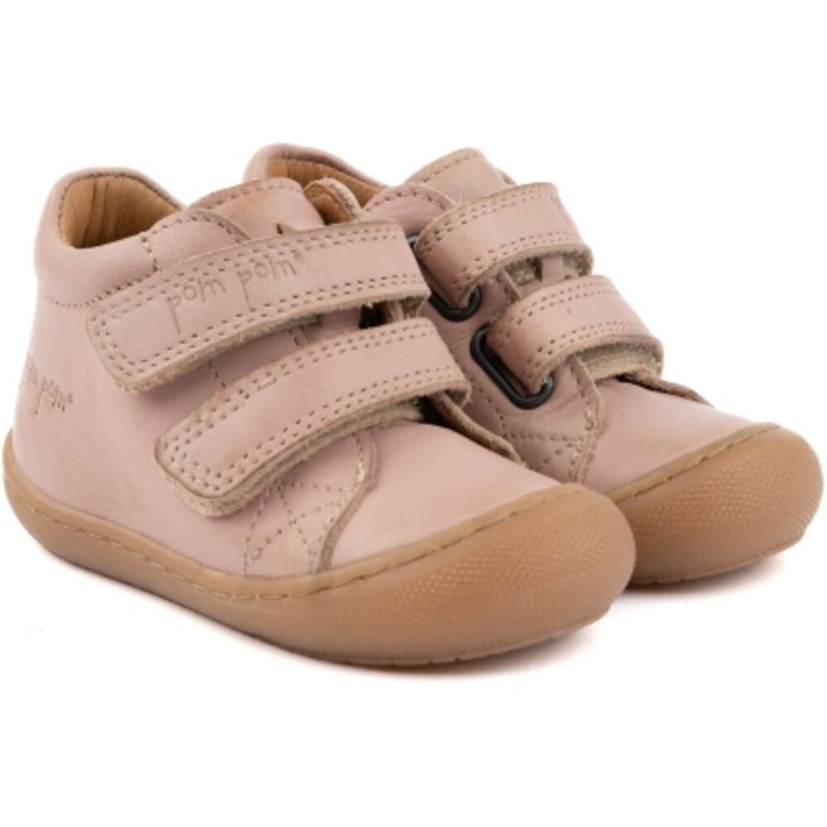 Sport velcro sko - DARK ROSE - 19