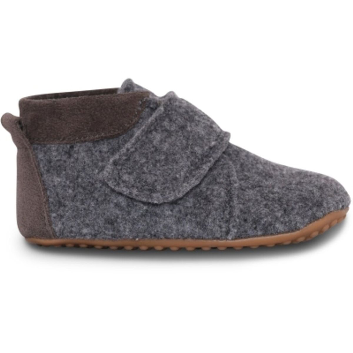 Uld hjemmesko - Dark Grey Melange - 26