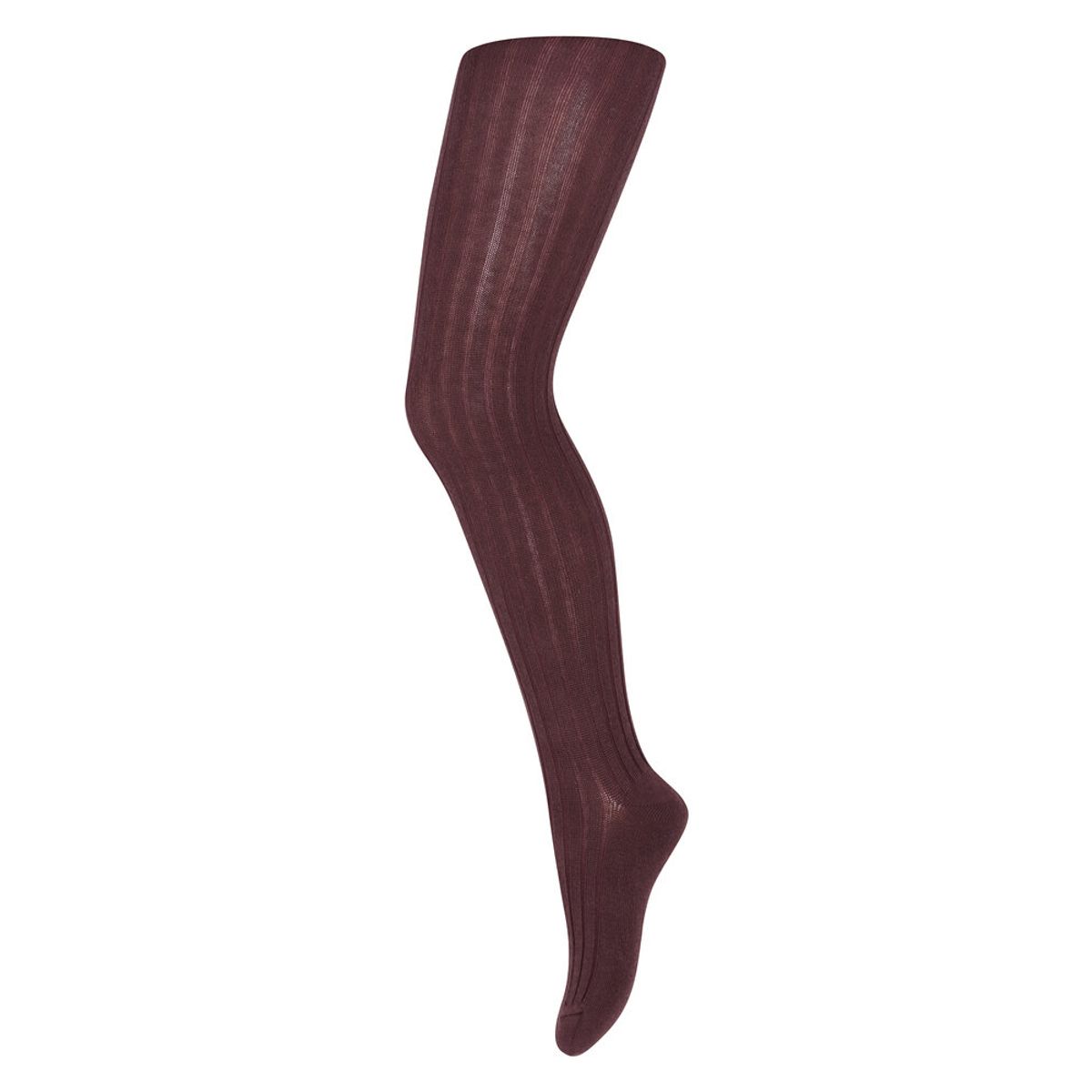 Basic rib strømpebuks - Grape Skin - 70