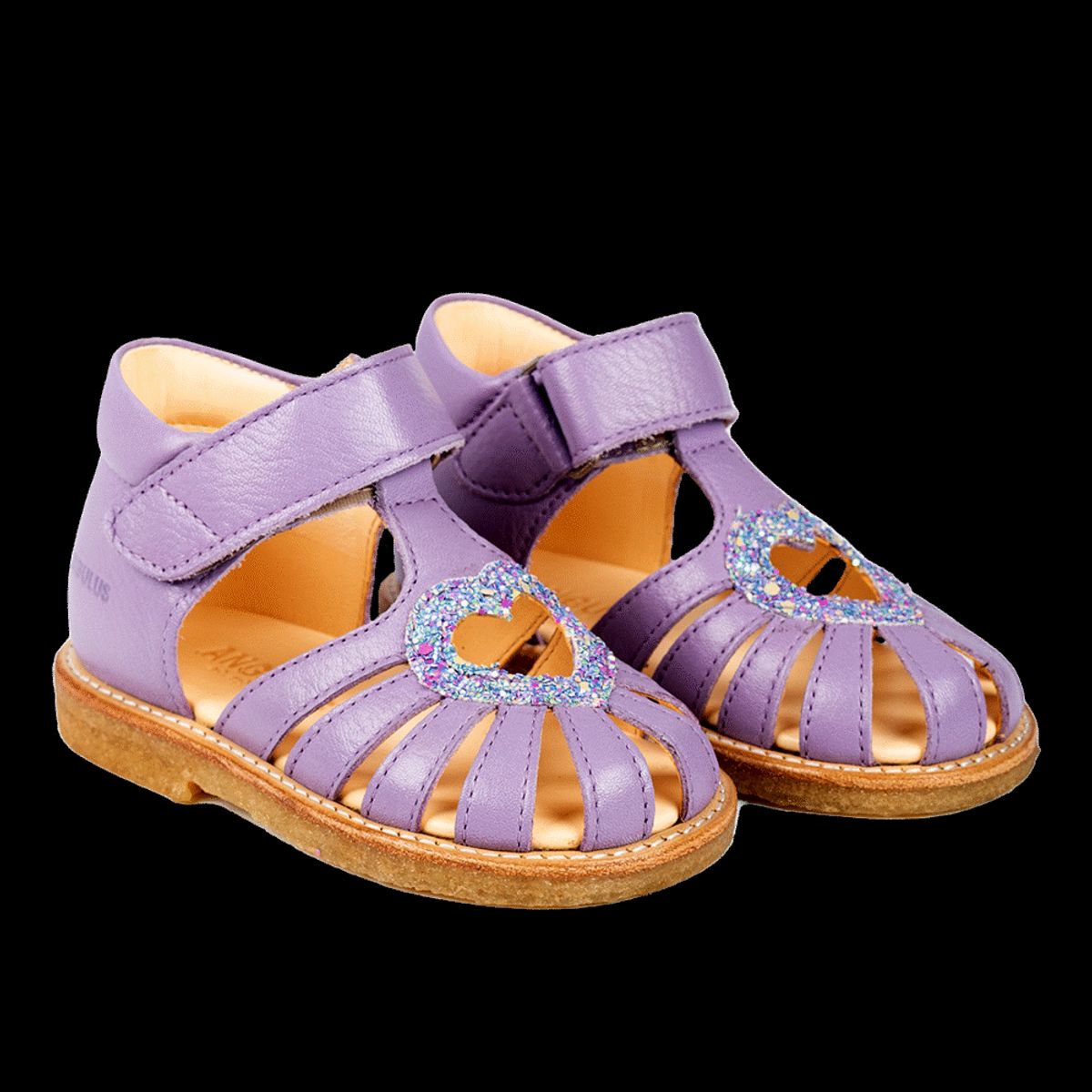 Hjertesandal med glitter - Lilac/Confetti Glitter - 25