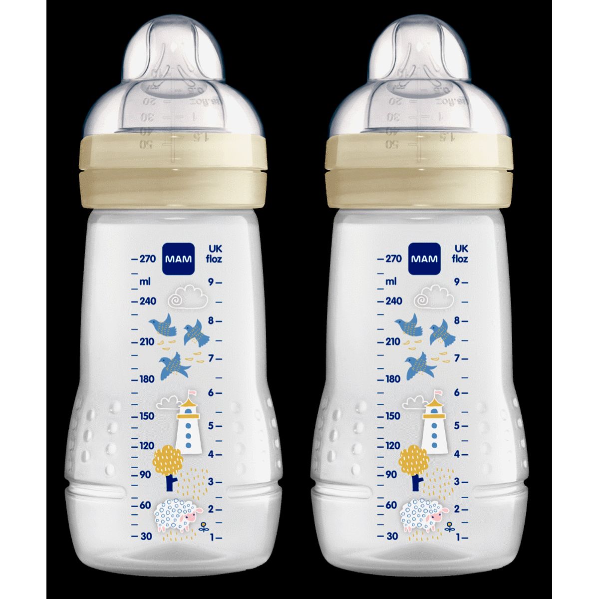 Baby Bottle 270 Ml, 2-Pak