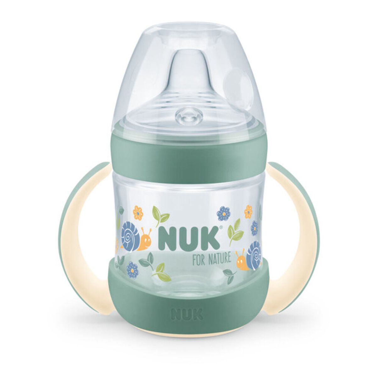 NUK for Nature Learner Bottle Silicon - Grøn