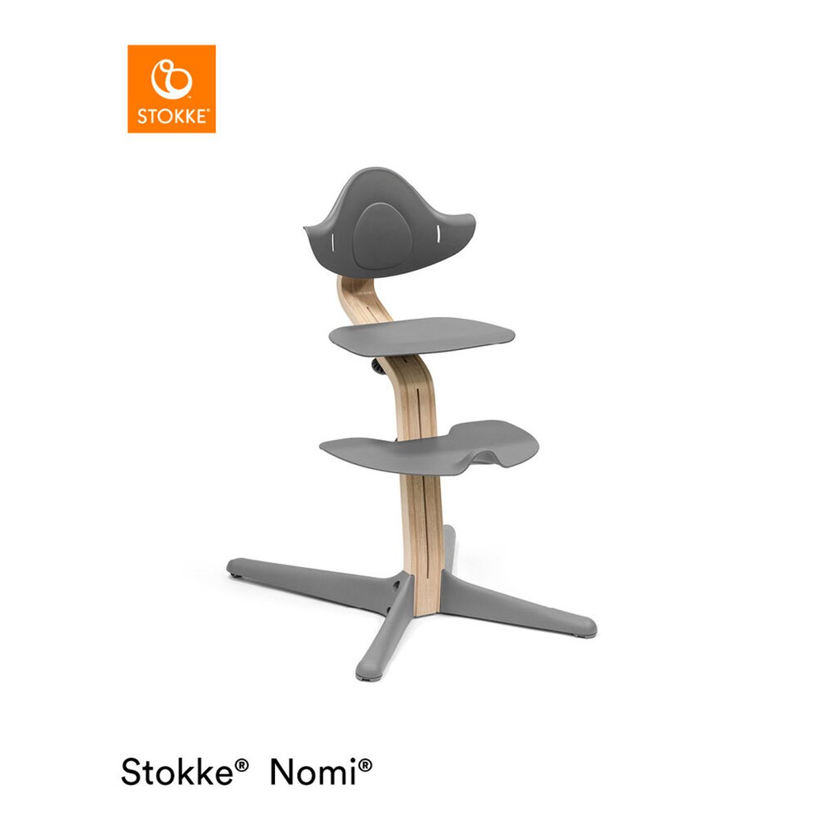 Stokke Nomi Stol - Natural Grey