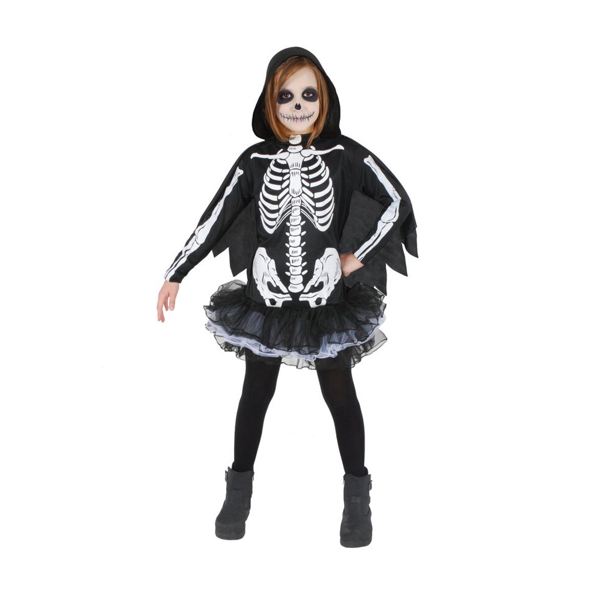 Skeleton Pige kostume 7-10 år