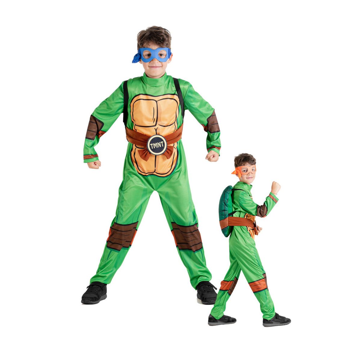 Teenage Mutant Ninja kostume - GRØN - 7-9 ÅR