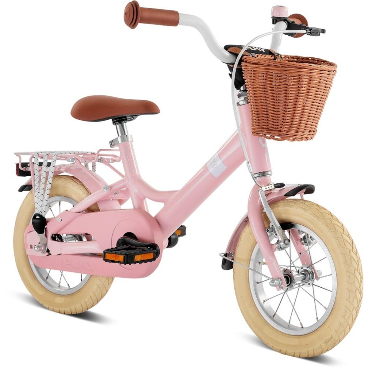 Youke Classic 12,Alu legecykel med kurv retro rose