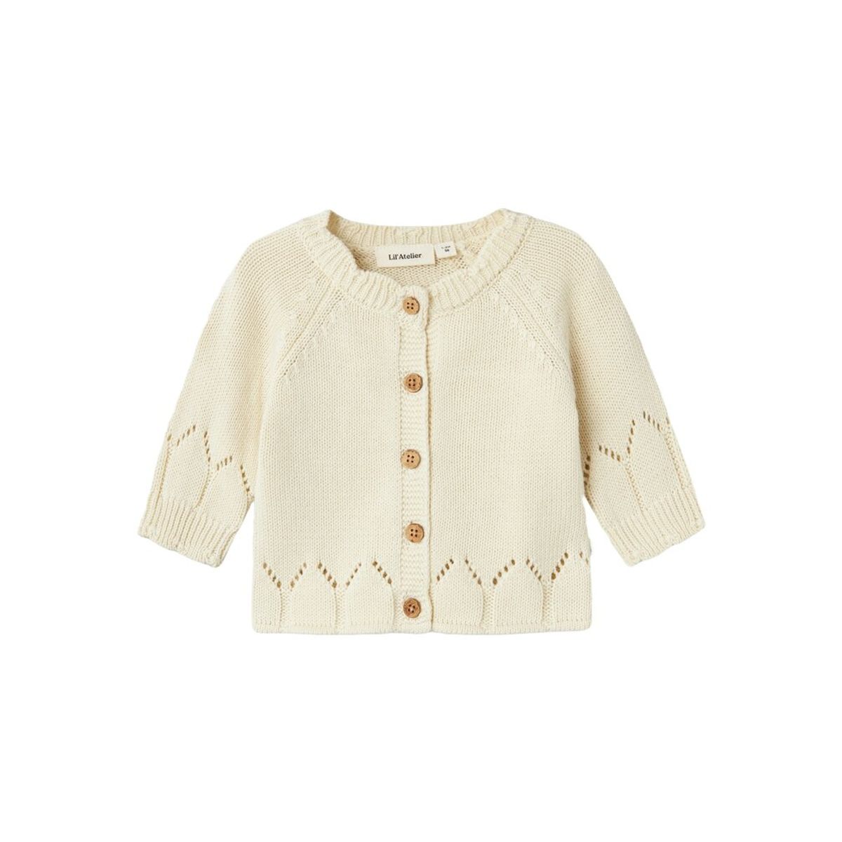 Ramla langærmet strik cardigan - TURTLEDOVE - 62