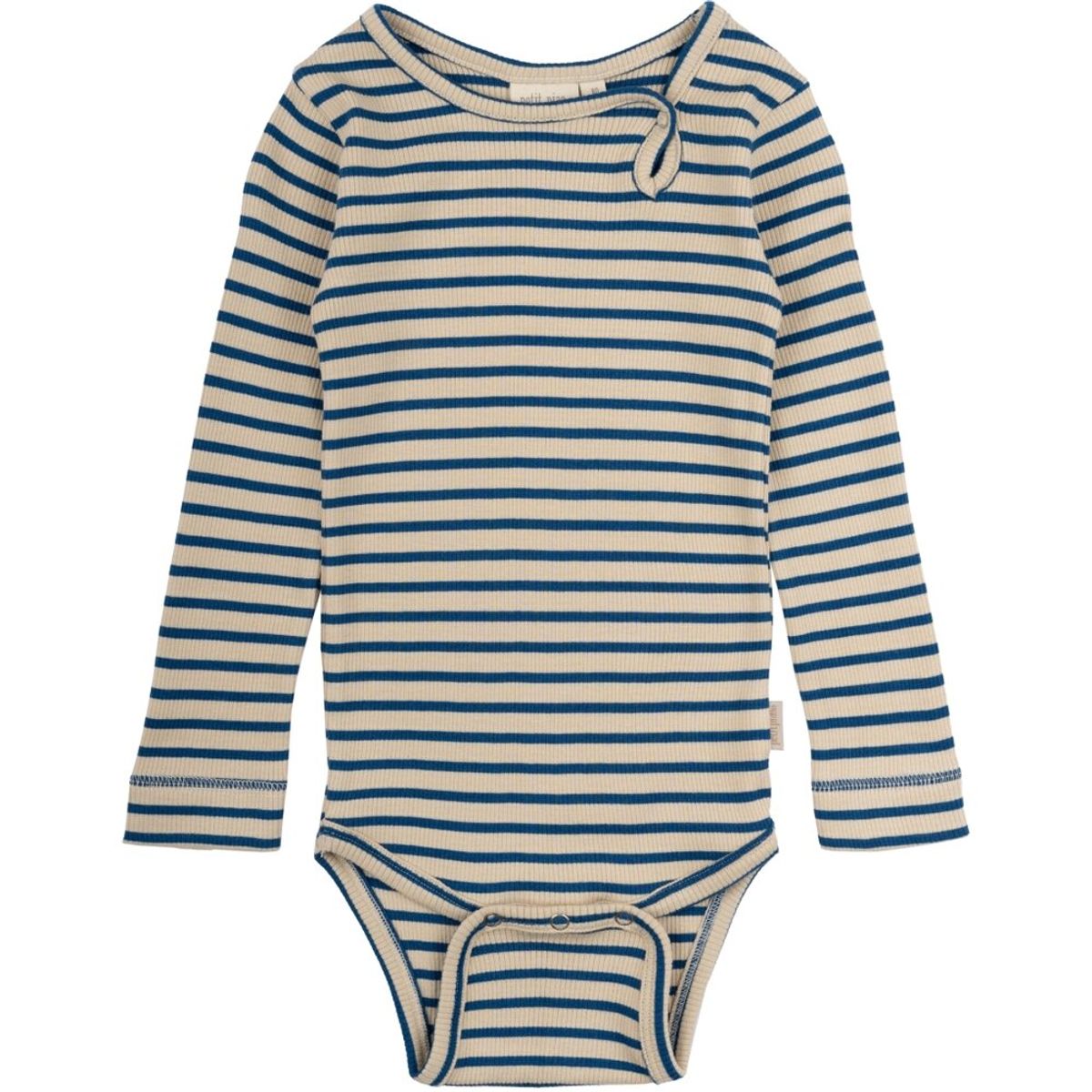 Body langærmet - Dark cobalt/dark off white - 62