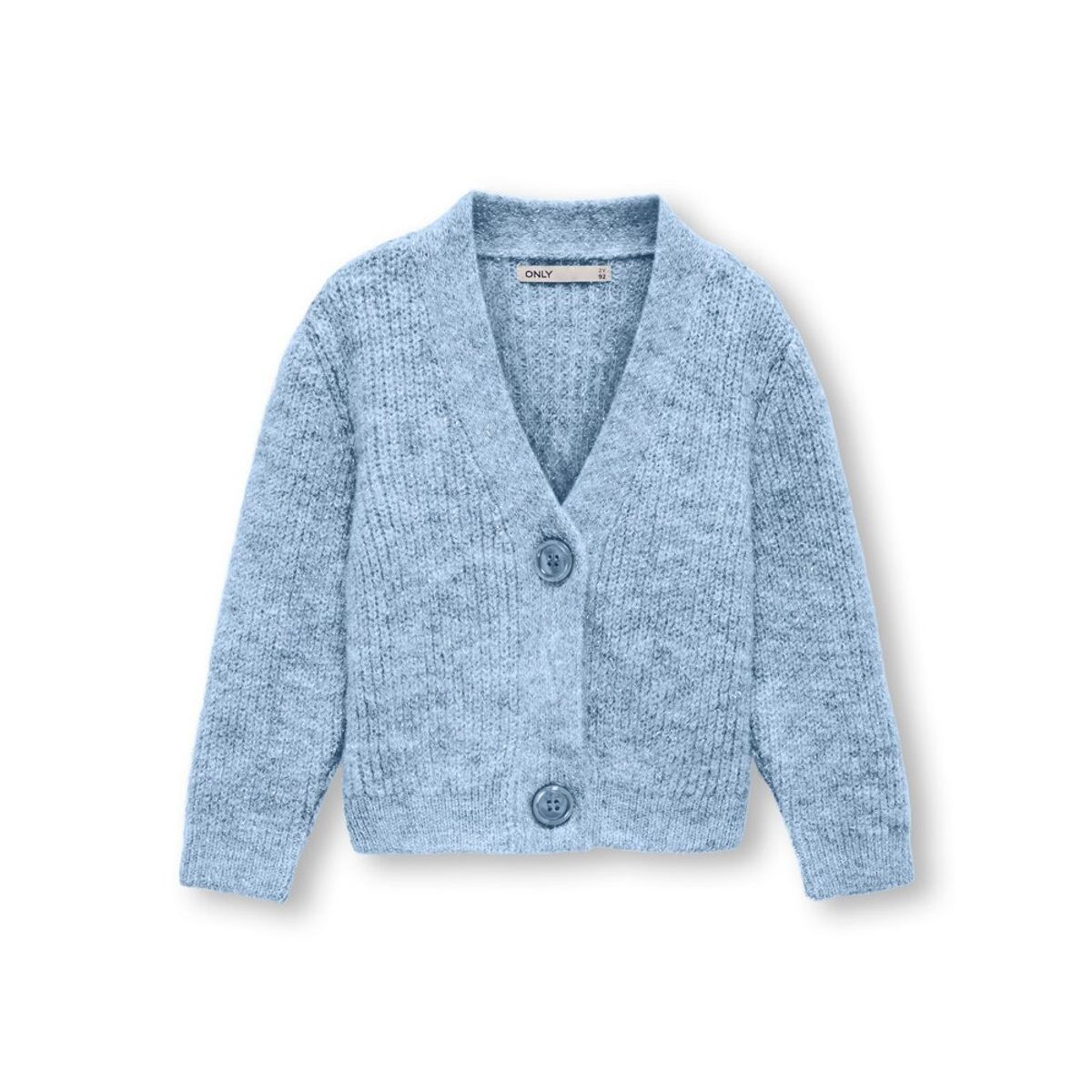 Oriana langærmet glitter cardigan - BLUE - 110