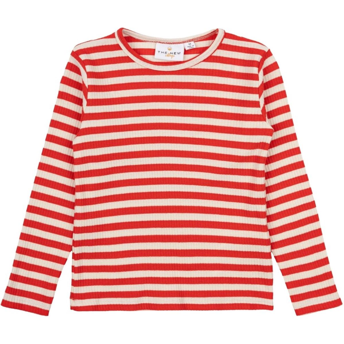 Fro Uni LS Rib T-shirt - REDSTRIPED - 92