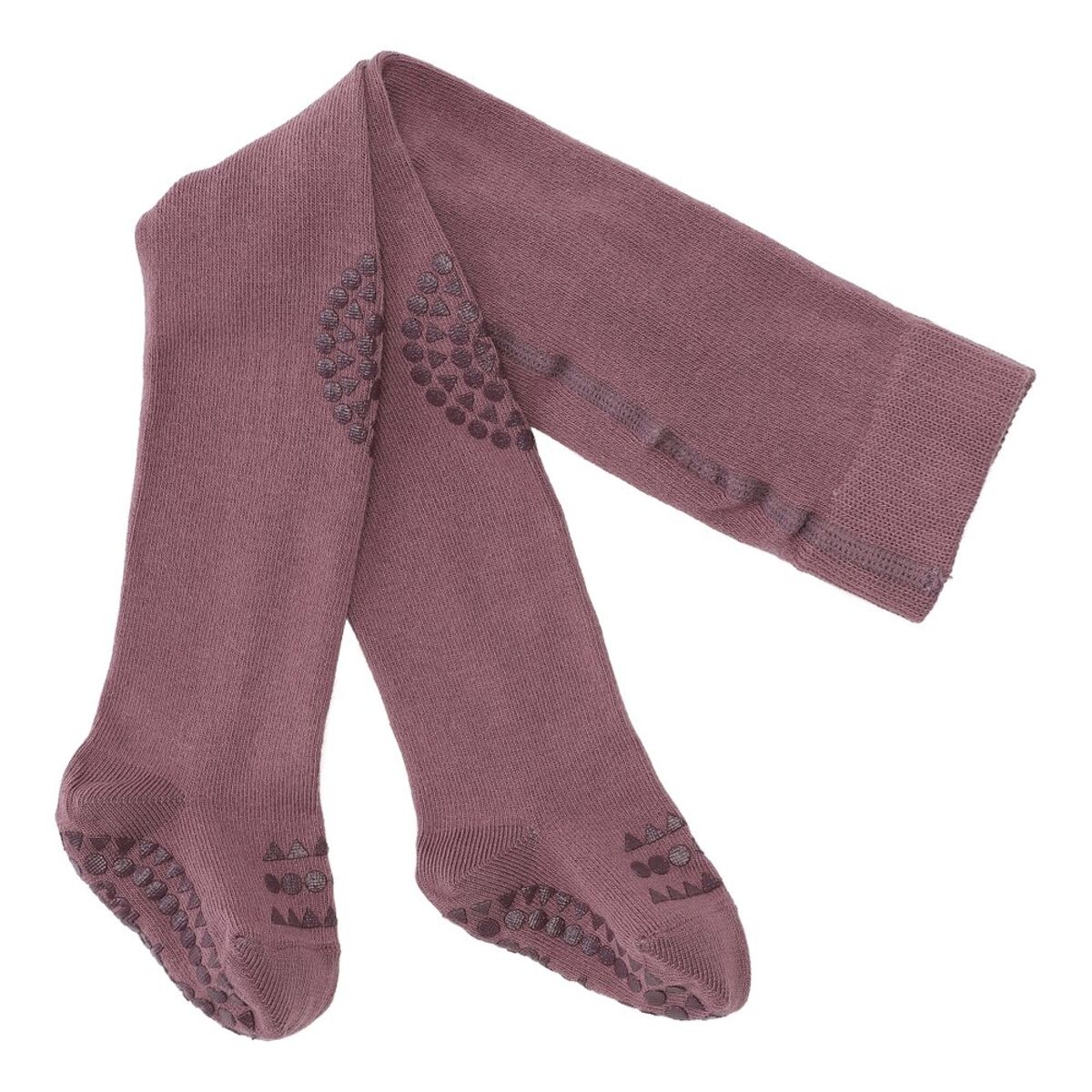 Kravle Strømpebukser - MISTY PLUM - 12-18M