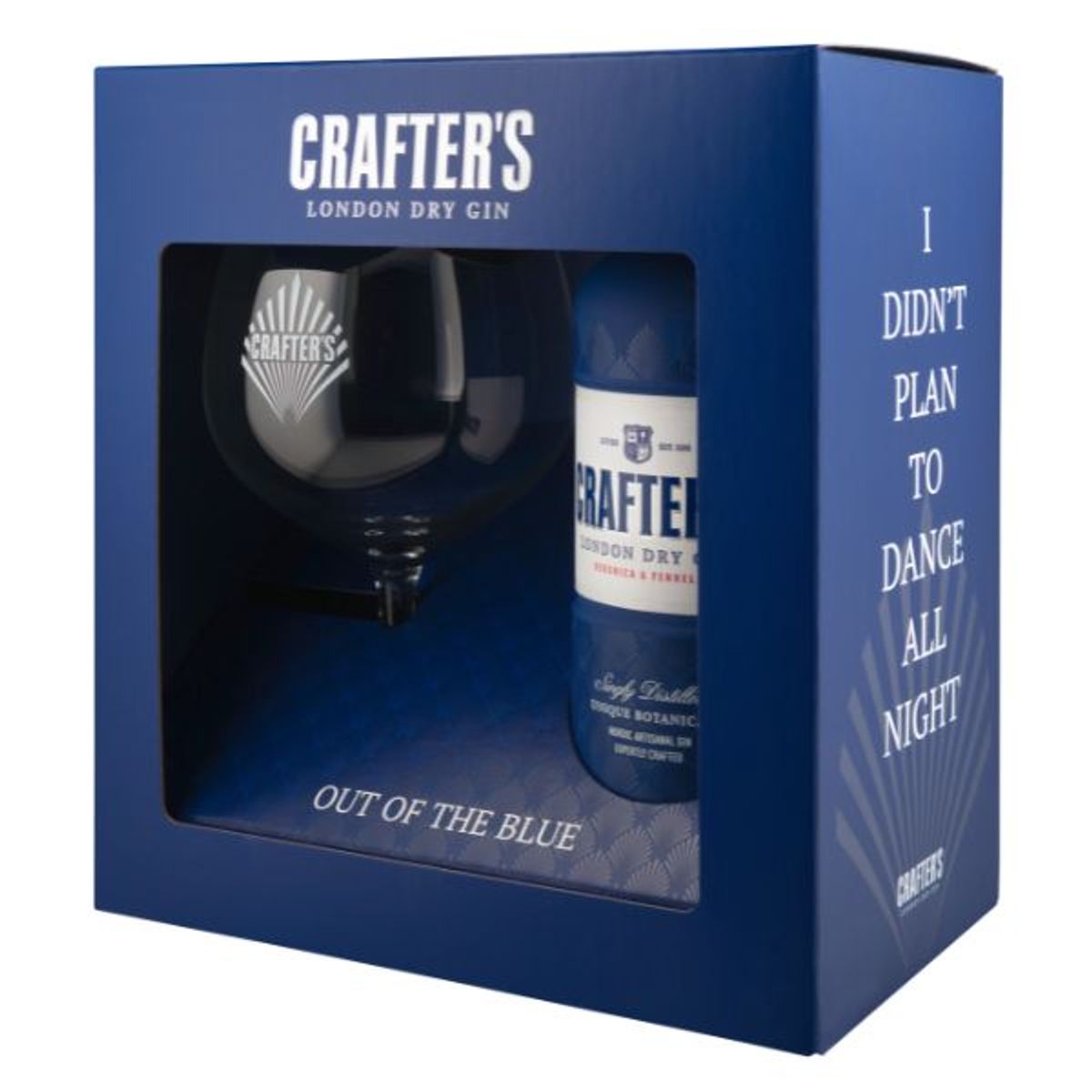 Crafters London Dry Gin Gaveæske Fl 70 + Glas