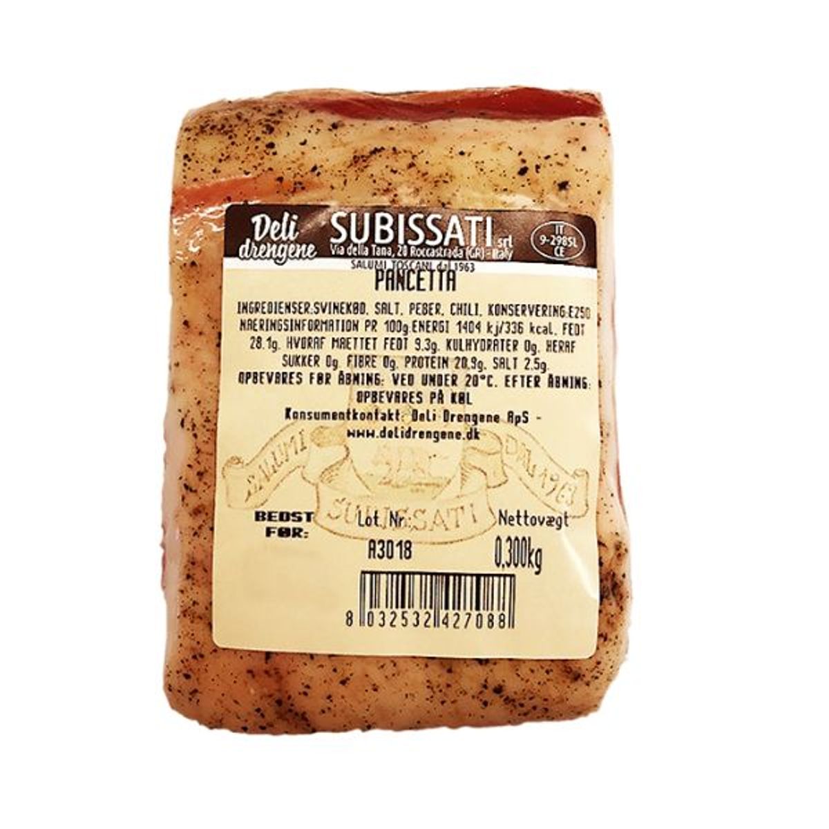 Pancetta 300g Deli Drengene